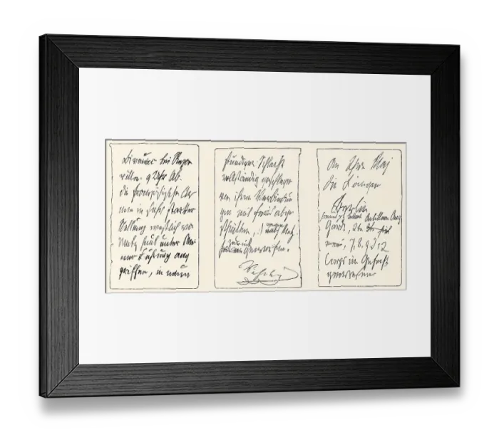 Framed Print : Message about the victory by King Wilhelm I