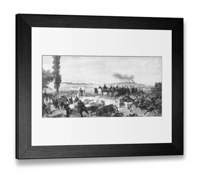 Framed Print : William I at the Battle of Koeniggraetz or the Battle of Sadowa