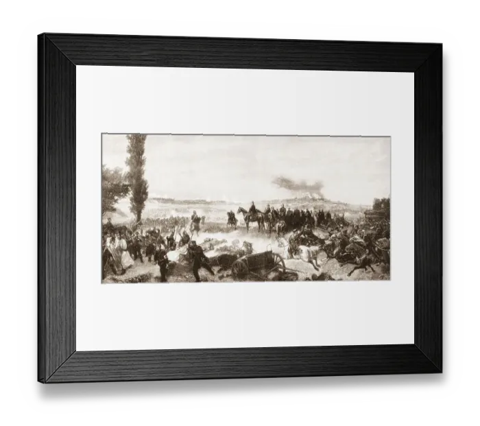 Framed Print : William I at the Battle of Koeniggraetz or the Battle of Sadowa