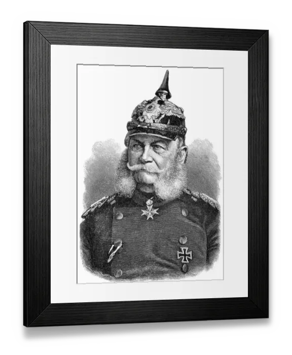 Framed Print : William I or Wilhelm Friedrich Ludwig of Prussia Framed Print : William I or Wilhelm Friedrich Ludwig of Prussia