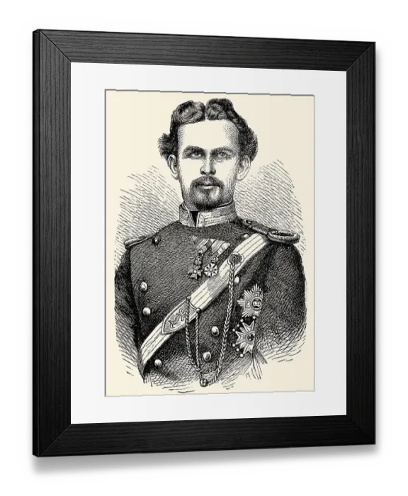 Framed Print : Ludwig II Otto Friedrich Wilhelm von Bavaria