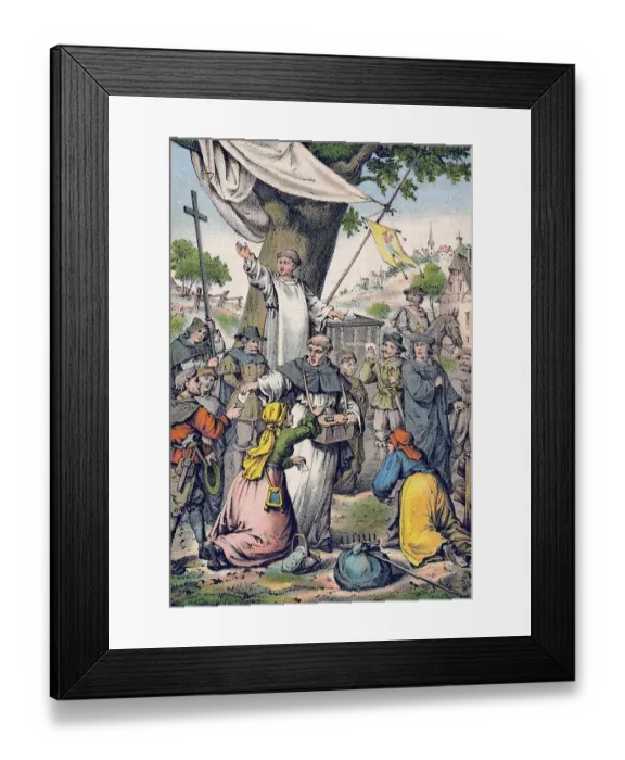 Framed Print : Johann Tetzel, a Roman Catholic German Framed Print : Johann Tetzel, a Roman Catholic German