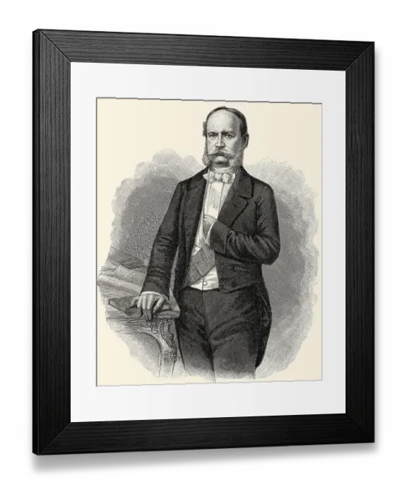 Framed Print : William I or Wilhelm Friedrich Ludwig of Prussia