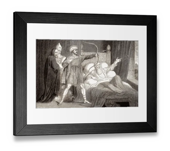 Framed Print : The death of Elisha, Old Testament, Hebrew Tanakh Framed Print : The death of Elisha, Old Testament, Hebrew Tanakh