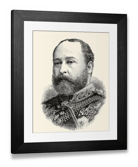 Framed Print : Edward VII or Albert Edward, 1841-1910 Framed Print : Edward VII or Albert Edward, 1841-1910