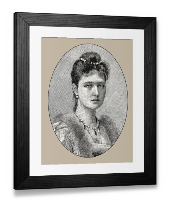 Framed Print : Alexandra Fyodorovna, Alix of Hesse and by Rhine Framed Print : Alexandra Fyodorovna, Alix of Hesse and by Rhine