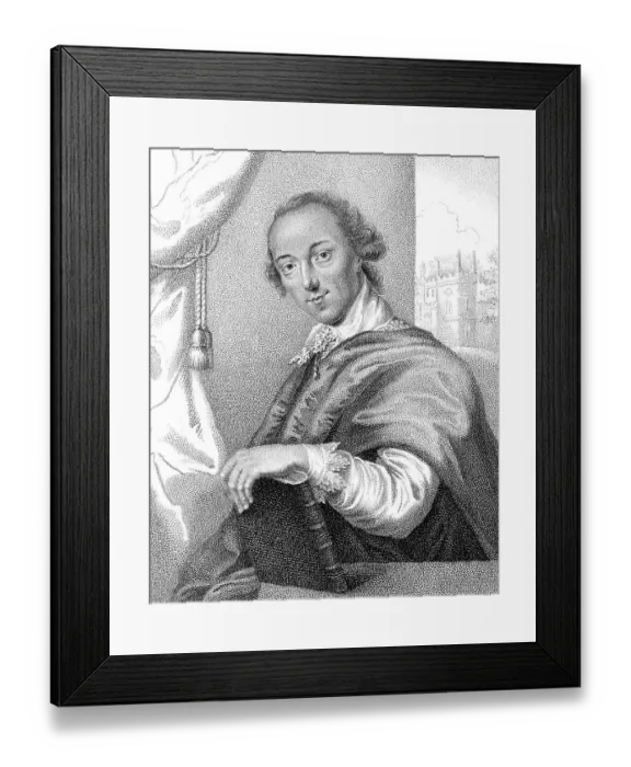 Framed Print : Horatio or Horace Walpole, 4th Earl of Orford