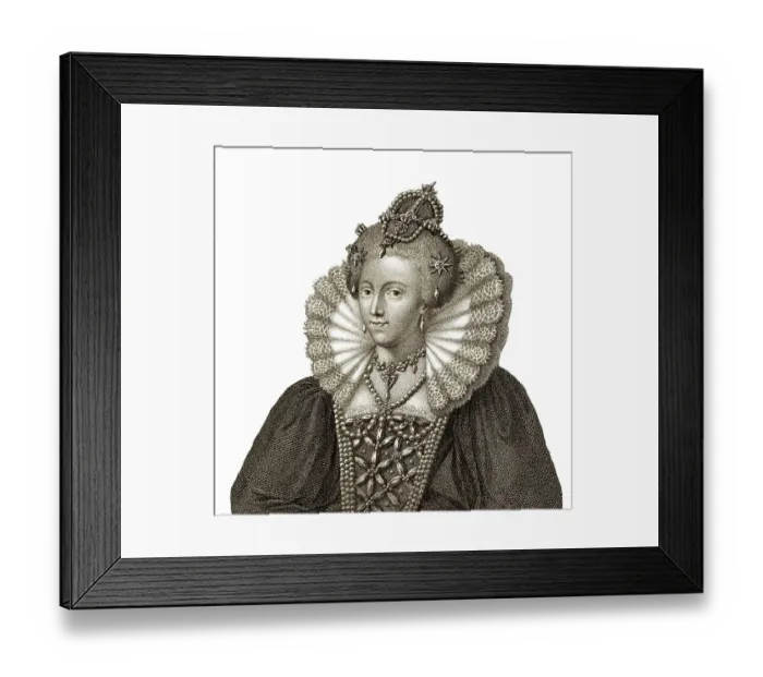 Framed Print : Elizabeth I, 1533 - 1603, Queen of England 1558 - 1603