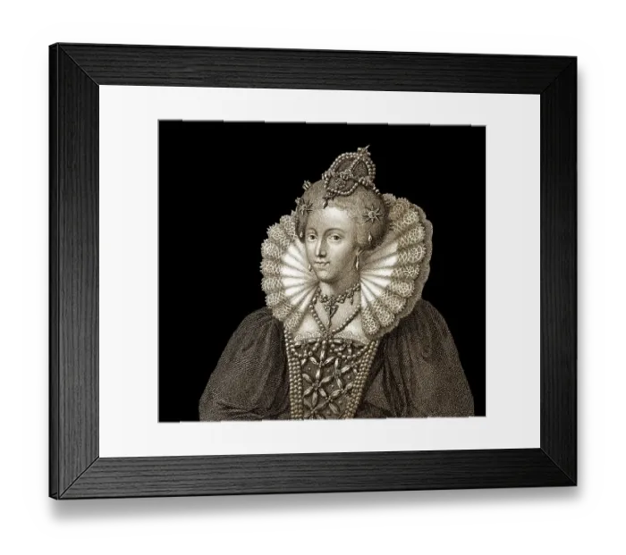 Framed Print : Elizabeth I, 1533 - 1603, Queen of England 1558 - 1603 Framed Print : Elizabeth I, 1533 - 1603, Queen of England 1558 - 1603