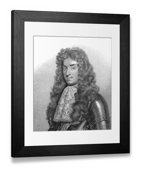 Framed Print : James II and VII, 1633 - 1701, king of England