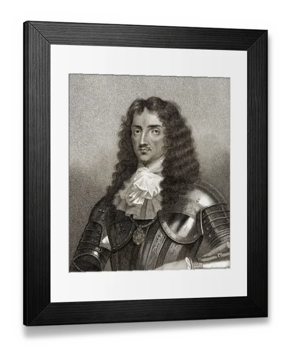 Framed Print : Charles II, 1630-1685, monarch of the three kingdoms of England