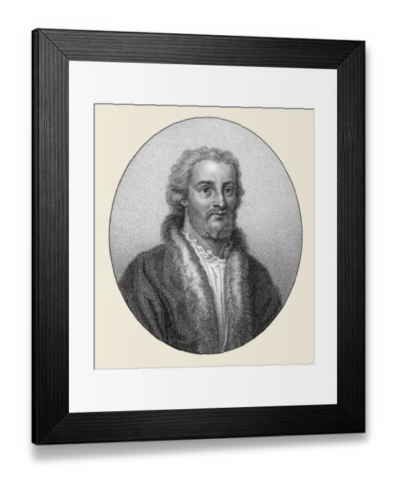 Framed Print : Sir John Oldcastle, died 1417, an English Lollard leader