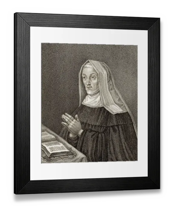 Framed Print : Margaret Beaufort, Countess of Richmond and Derby Framed Print : Margaret Beaufort, Countess of Richmond and Derby