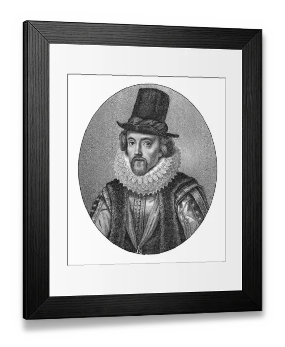 Framed Print : Francis Bacon or Baron Baco of Verulam