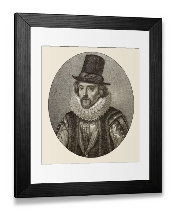 Framed Print : Francis Bacon or Baron Baco of Verulam Framed Print : Francis Bacon or Baron Baco of Verulam