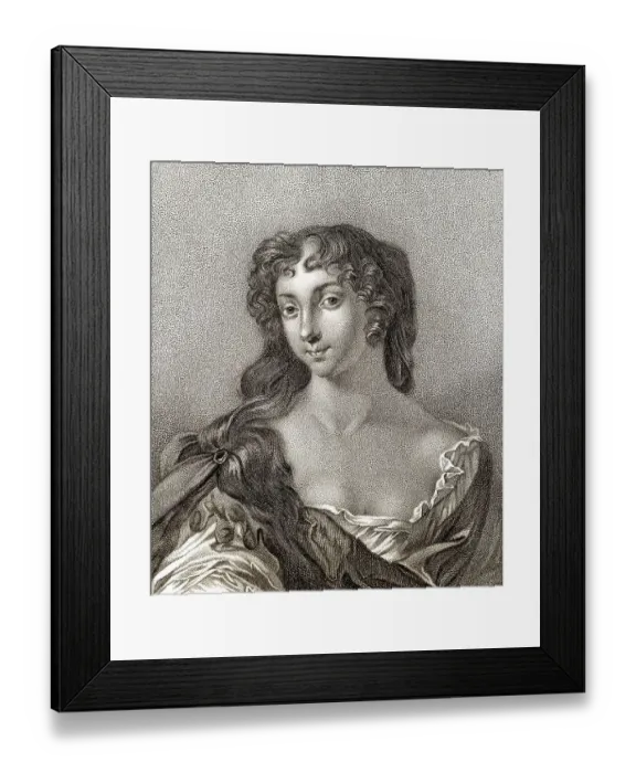 Framed Print : Anne Wharton, nee Lee, 1659-1685