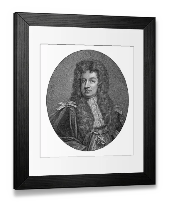 Framed Print : John Sheffield, 1648-1721, 1st Duke of Buckingham and Normanby or Lord Mulgrave
