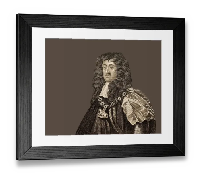 Framed Print : Charles II, Karl III, 1630 - 1685