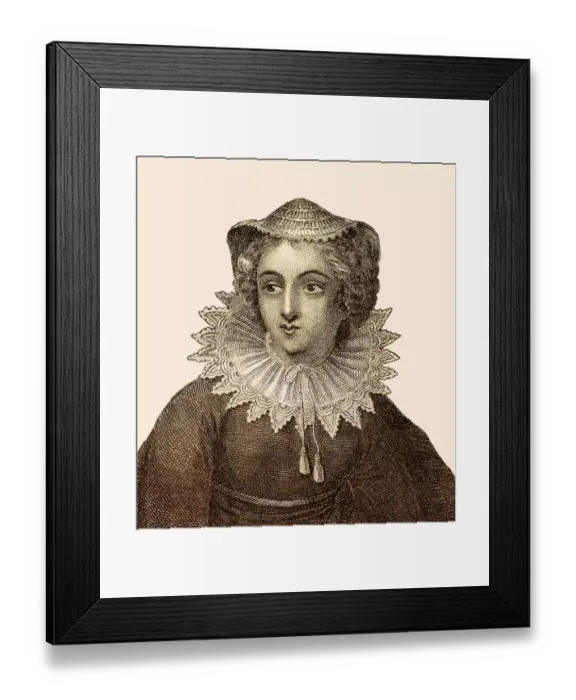 Framed Print : Mary Stuart or Mary I. 1542 - 1587
