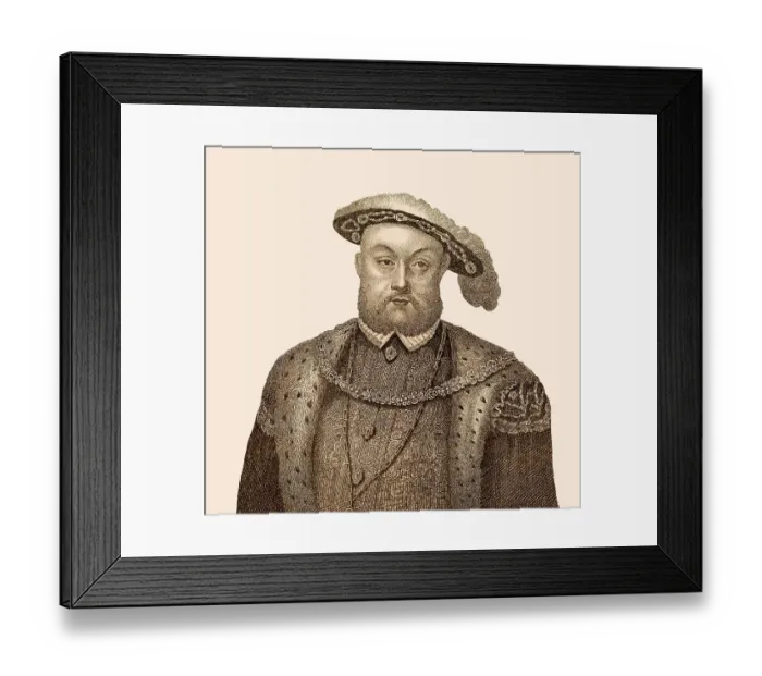 Framed Print : Henry VIII, 1491-1547, King of England Framed Print : Henry VIII, 1491-1547, King of England