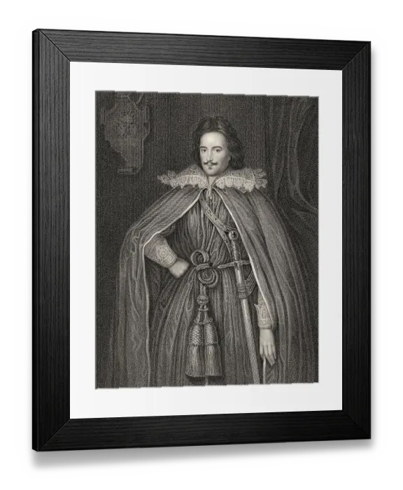 Framed Print : Edward Herbert, 1st Baron Herbert of Cherbury or Chirbury Framed Print : Edward Herbert, 1st Baron Herbert of Cherbury or Chirbury