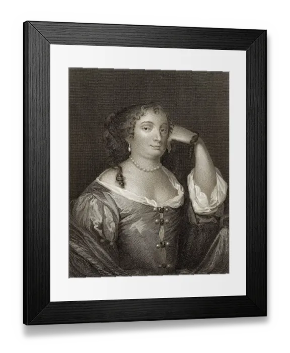 Framed Print : Anne Hyde, 1637-1671, Duchess of York and of Albany as the first wife of the future King James II of England