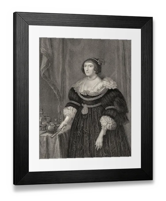 Framed Print : Elizabeth Stuart, die Winterkoenigin Framed Print : Elizabeth Stuart, die Winterkoenigin
