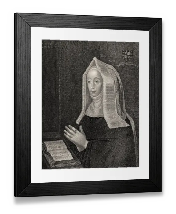 Framed Print : Margaret Beaufort, Graefin von Richmond und Derby Framed Print : Margaret Beaufort, Graefin von Richmond und Derby
