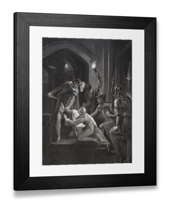 Framed Print : Ermordung von Prinz Arthur I. 1187-1203 Framed Print : Ermordung von Prinz Arthur I. 1187-1203