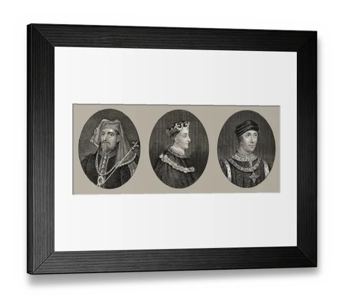 Framed Print : Koenige von England, Heinrich IV