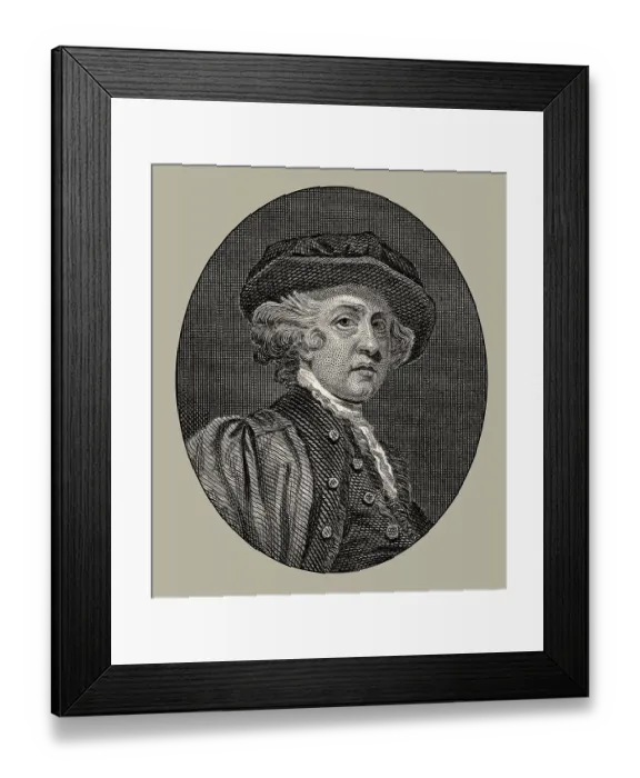 Framed Print : Sir Joshua Reynolds, 1723-1792, englischer Maler Framed Print : Sir Joshua Reynolds, 1723-1792, englischer Maler