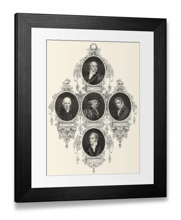 Framed Print : Englische Maler, 18. und 19. Jahrhundert