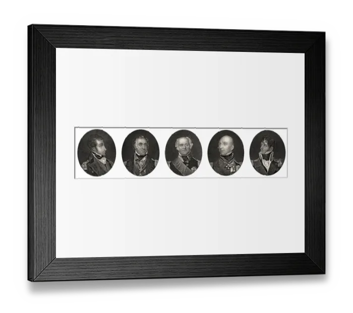 Framed Print : Offiziere der britischen Royal Navy, 18 Framed Print : Offiziere der britischen Royal Navy, 18