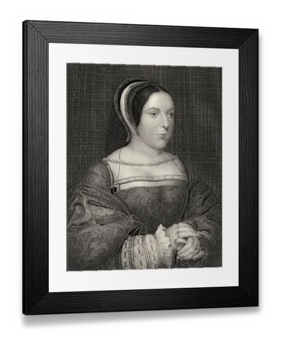 Framed Print : Margaret Tudor, 1489-1541, Koenigin von Schottland von 1503 bis 1513 als Ehefrau von Koenig Jakob IV