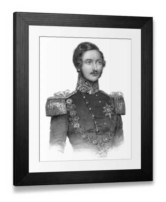 Framed Print : Prinz Albert von Sachsen-Coburg und Gotha