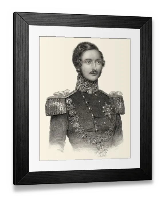 Framed Print : Prinz Albert von Sachsen-Coburg und Gotha