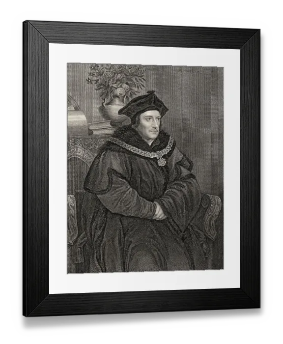Framed Print : Sir Thomas More, Thomas More or More