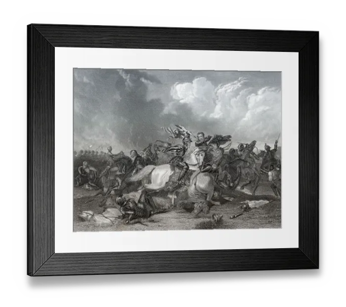 Framed Print : Richard III. und der Earl of Richmond in der Schlacht von Bosworth Framed Print : Richard III. und der Earl of Richmond in der Schlacht von Bosworth