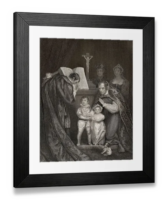 Framed Print : Die Hochzeit von Lady Anne Mowbray mit Richard von Shrewsbury