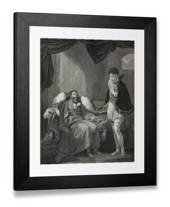 Framed Print : Heinrich IV. tadelnder Prinz Heinrich