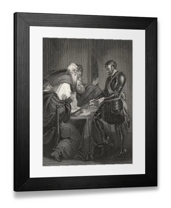 Framed Print : John de Warenne, 6. Graf von Surrey