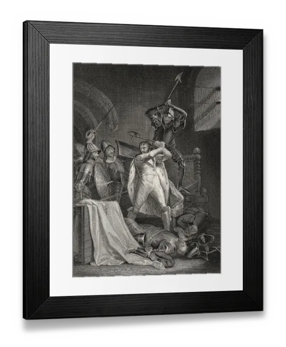 Framed Print : Tod von Richard II, Die Tragoedie von Koenig Richard dem Zweiten Framed Print : Tod von Richard II, Die Tragoedie von Koenig Richard dem Zweiten