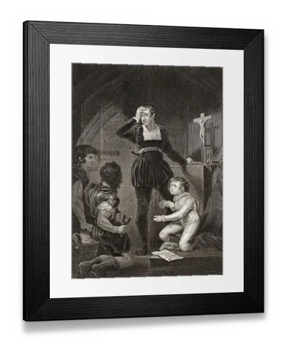 Framed Print : Prinz Arthur, Herzog der Bretagne