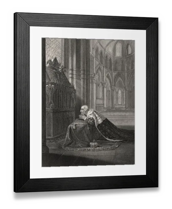 Framed Print : Ludwig VII. Koenig von Frankreich