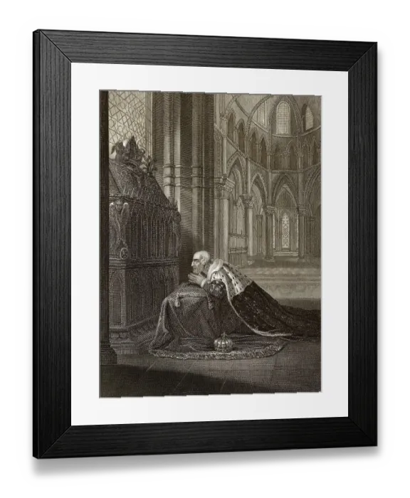 Framed Print : Ludwig VII. Koenig von Frankreich Framed Print : Ludwig VII. Koenig von Frankreich