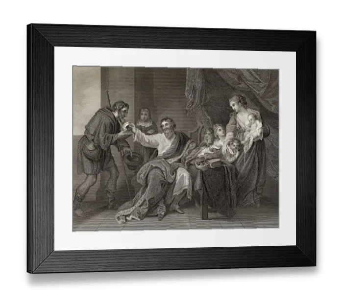 Framed Print : Alfred der Grosse, 847-899, Koenig der Westsachsen