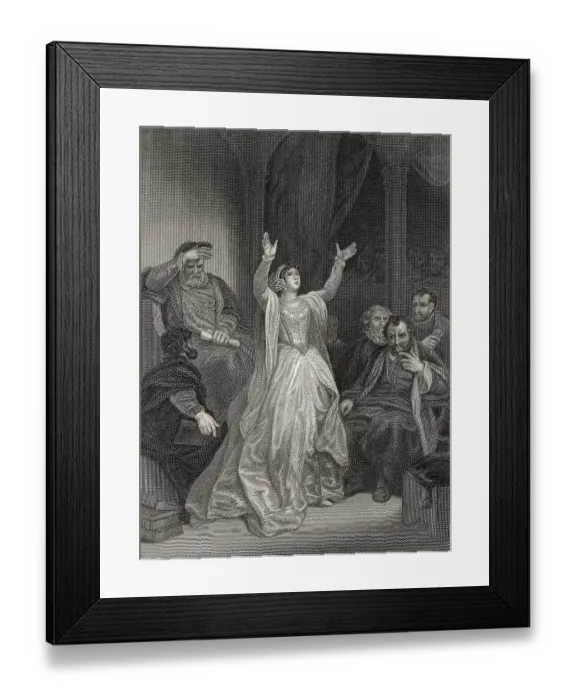 Framed Print : Verurteilung von Anne Boleyn, 1501-1536