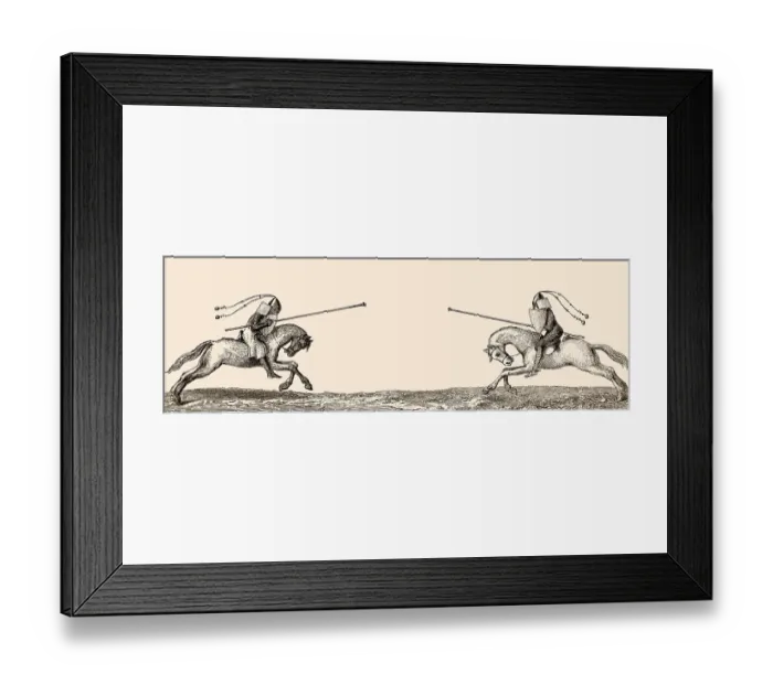 Framed Print : Ritterturnier, England, 14. Jahrhundert Framed Print : Ritterturnier, England, 14. Jahrhundert