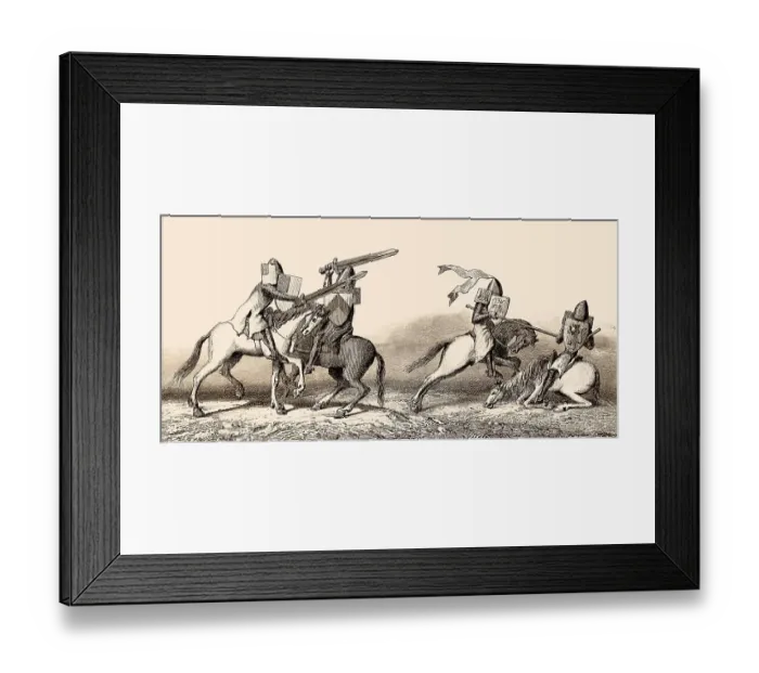 Framed Print : Ritterturnier, England, 14. Jahrhundert
