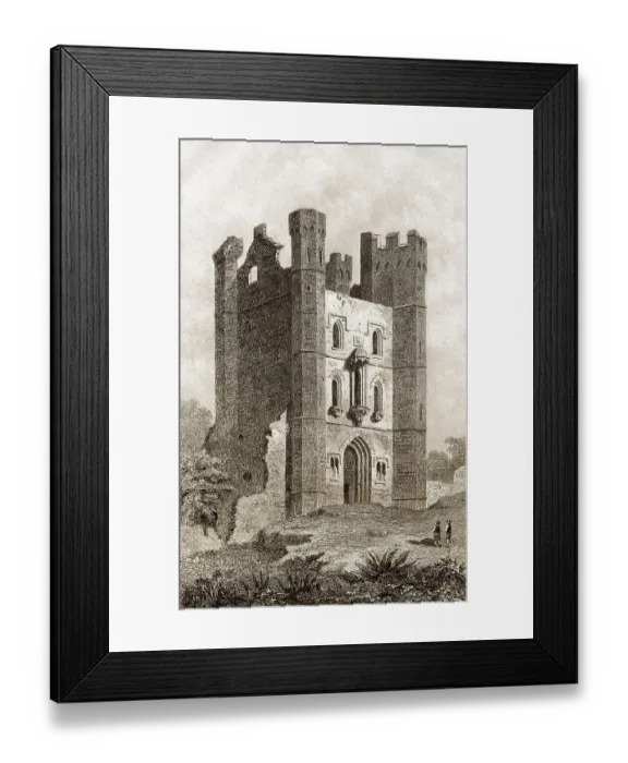 Framed Print : Middleton Towers, ein im 15. Jahrhundert erbautes Torhaus Framed Print : Middleton Towers, ein im 15. Jahrhundert erbautes Torhaus